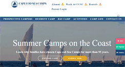 Desktop Screenshot of capecodseacamps.com